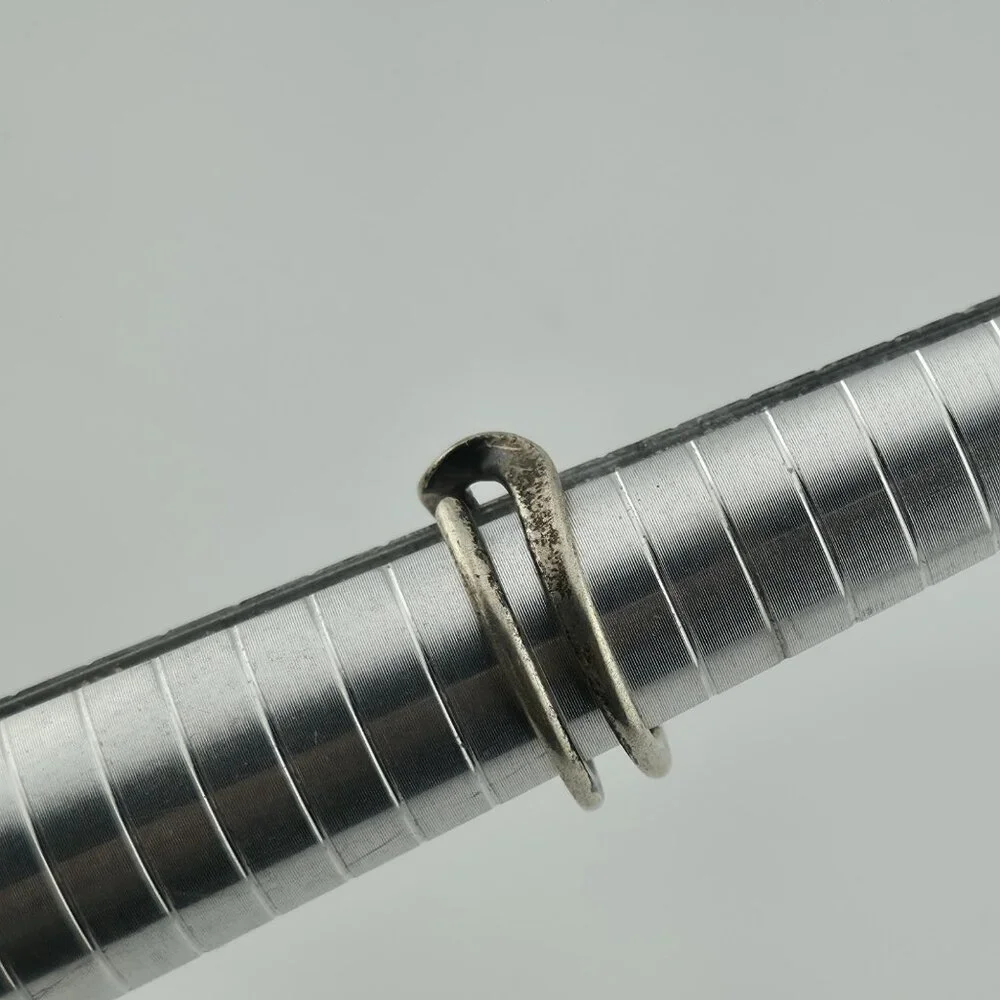 Ring Sterling Silver MCM MODERN contemporary Artisan Organic Minimalist Size 6.5 - Picture 5 of 11